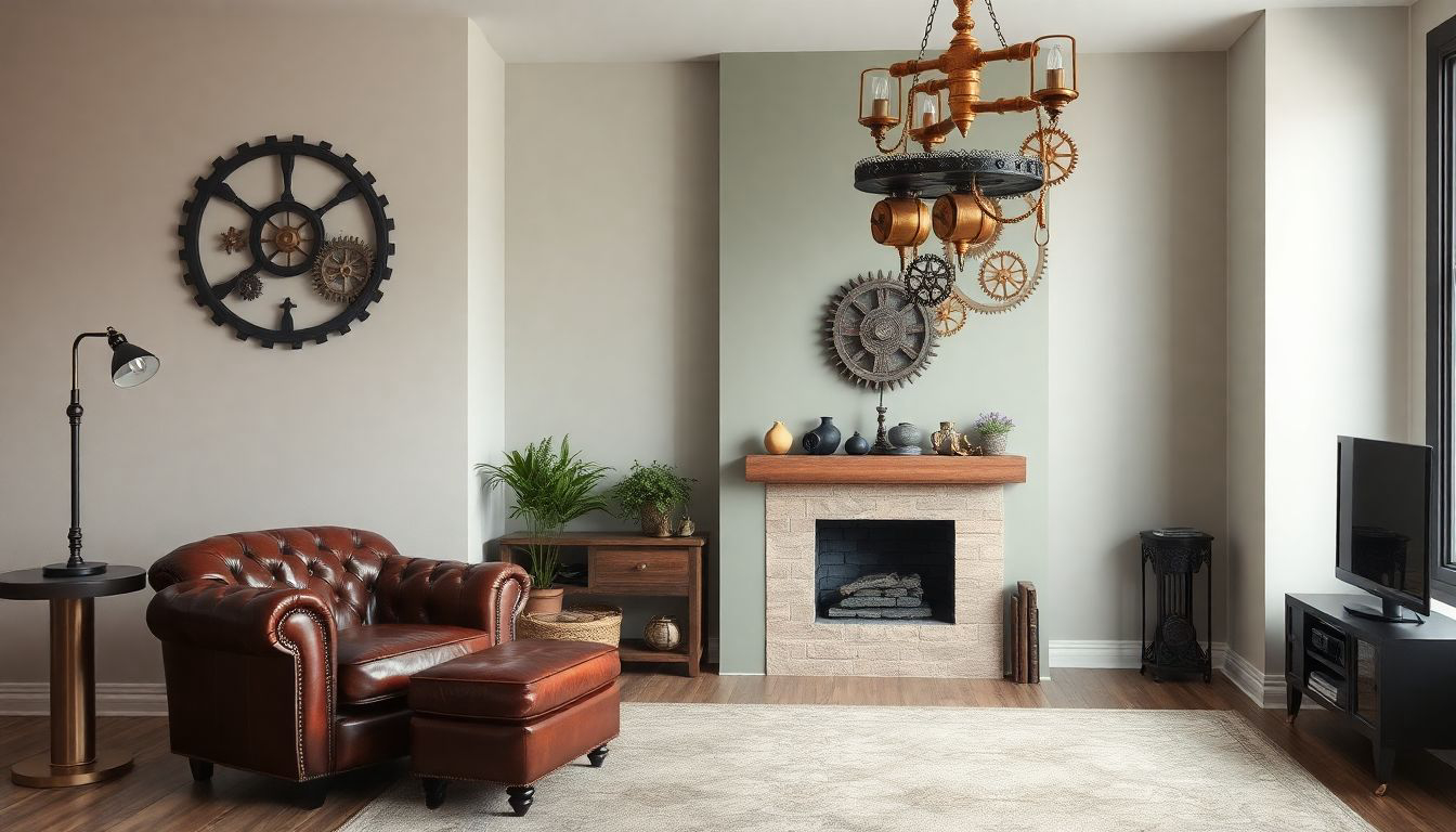 Cover image about steampunk interior design