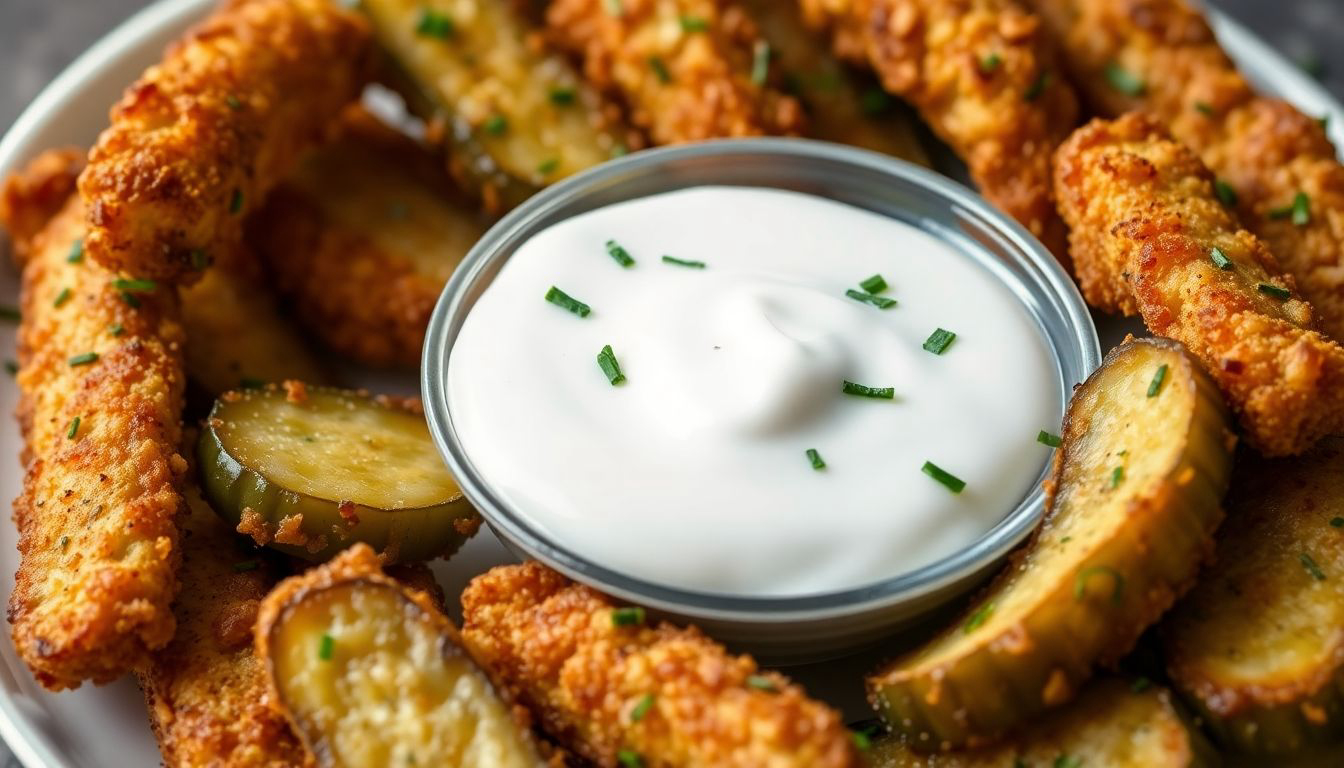 Cover image about air fryer fried pickles