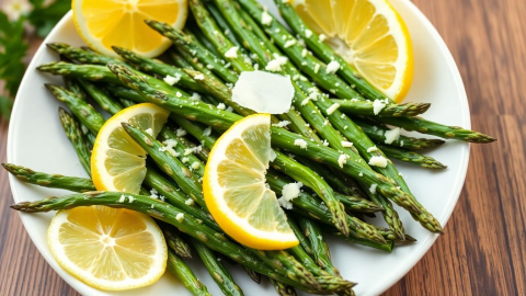 Thumbnail image about air fryer asparagus