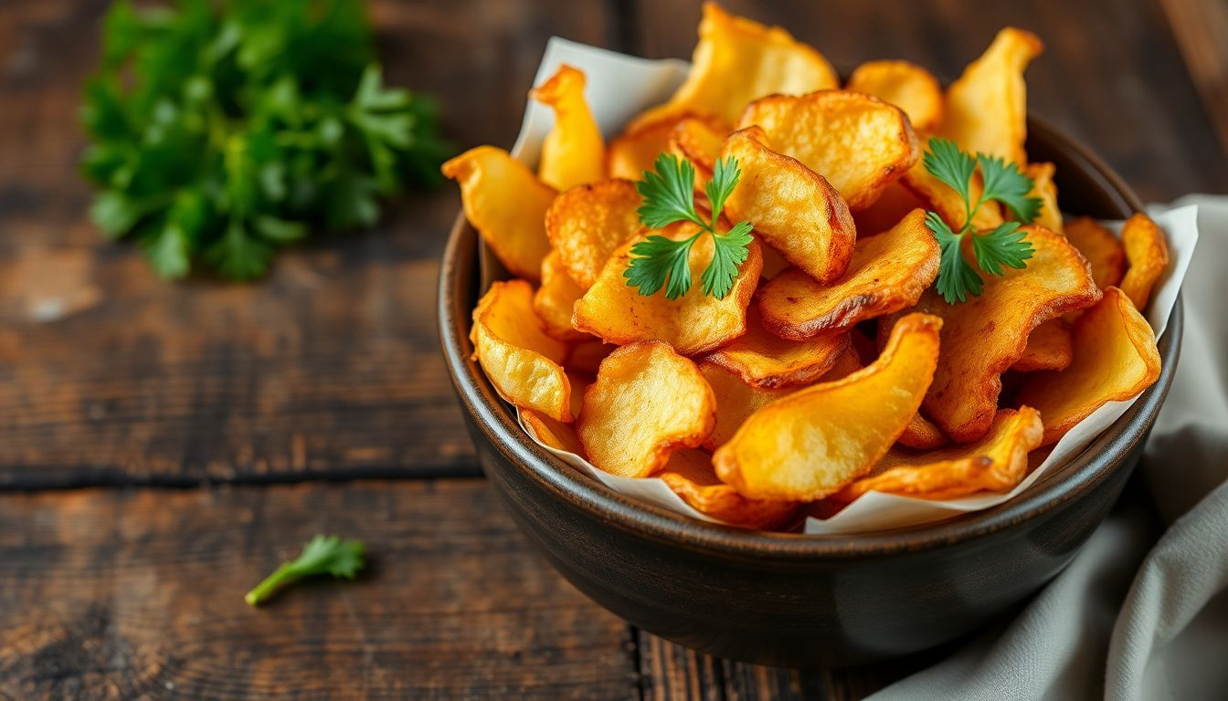 Cover image about air fryer potato chips