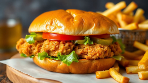 Small cover image for Air Fryer Crispy Chicken Sandwich Recipe